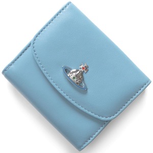 ヴィヴィアンウエストウッド 二つ折り財布 財布 レディース ナッパ オーブ ブルー&シルバー 5115002BU L001L K402 VIVIENNE WESTWOOD