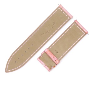 フランクミュラー 腕時計パーツ ロングアイランド(1000)用 クロコバンド クロコダイル ピンク 未使用 純正 替え ベルト マット ロング 22mm ピンク 中古