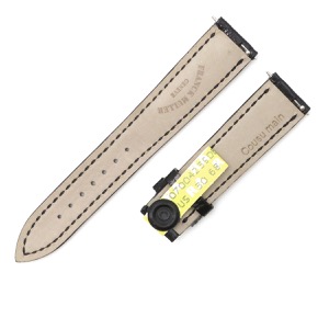 フランクミュラー 腕時計パーツ トノウカーベックス 7500/7502用 クロコバンド クロコダイル ブラック 未使用 純正 替え ショート 16mm ブラック 黒  中古