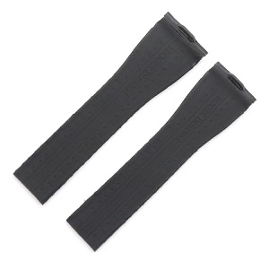 ロジェデュブイ 腕時計パーツ ゴールデンスクエア用 クロコバンド クロコダイル ブラック 未使用 純正 替え ベルト ストラップ 28mm シャイニー ブラック 黒  中古