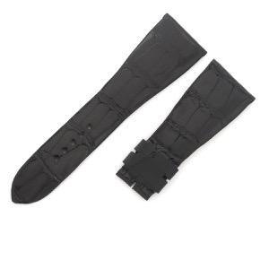ロジェデュブイ 腕時計パーツ ゴールデンスクエア用 クロコバンド クロコダイル ブラック 未使用 純正 替え ベルト ストラップ 27mm シャイン 黒 ブラック 中古