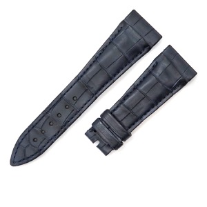 フランクミュラー 腕時計パーツ コンキスタドール コルテス 10000L用 クロコバンド クロコダイル ネイビー 純正 ベルト ストラップ 替え 21mm ネイビー 紺 中古