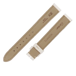 カルティエ 腕時計パーツ クロコダイル ホワイト 純正 クロコ 尾錠用 替え バンド ベルト ストラップ 13mm 白 ホワイト 中古