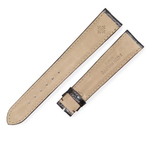 パテックフィリップ 腕時計パーツ クロコダイル ブラウン 新品同様 純正 クロコ ベルト ストラップ 20mm 艶有り シャイン ブラウン 茶 中古