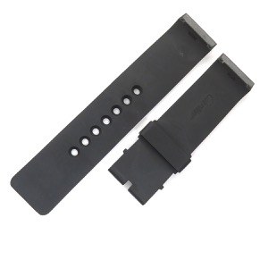 カルティエ 腕時計パーツ サントス100 用 ラバーバンド ラバー ブラック 純正 ラバー ベルト ストラップ 23mm 黒 中古