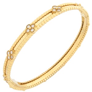 ヴァンクリーフアーペル ブレスレット ペルレ クローバー ミディアム K18YG ゴールド M 18K 750 VCARP6X600 中古