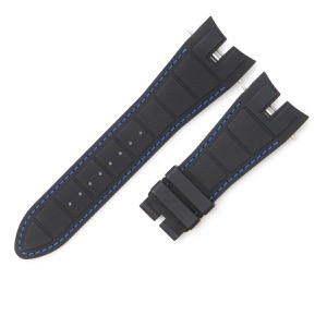 ロジェデュブイ 腕時計パーツ エクスカリバー EX45用 ラバー バンド ラバー ネイビー 未使用 純正 替え ベルト バネ棒 27mm ネイビー 紺 中古