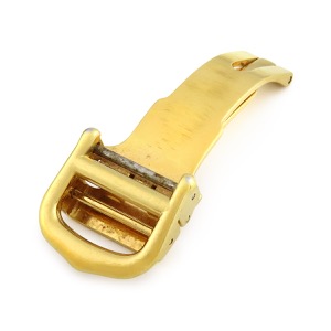 カルティエ 腕時計パーツ 純正 12mm幅 GP ゴールド フォールディング Dバックル パーツ 替え 交換 予備 部品 イエローGP  中古