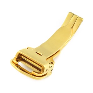 カルティエ 腕時計パーツ 純正 12mm幅 GP ゴールド フォールディング Dバックル パーツ 替え 交換 予備 部品 イエローGP  中古