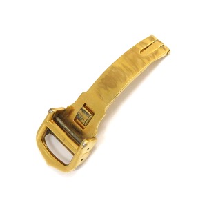 カルティエ 腕時計パーツ 純正 GP ゴールド 12mm幅対応 フォールディング Dバックル パーツ 替え 交換 予備 部品 イエローGP  中古