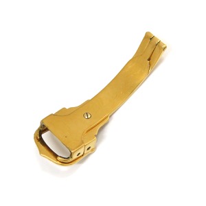 カルティエ 腕時計パーツ 純正 GP ゴールド 12mm幅対応 フォールディング Dバックル パーツ 替え 交換 予備 部品 イエローGP  中古