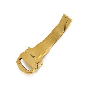 カルティエ 腕時計パーツ 純正 GP ゴールド 12mm幅対応 フォールディング Dバックル パーツ 替え 交換 予備 部品 イエローGP  中古