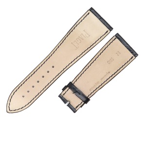 ピアジェ 腕時計パーツ クロコダイル ブラック 純正 替え クロコ ベルト バンド ストラップ 26mm ブラック 黒 中古