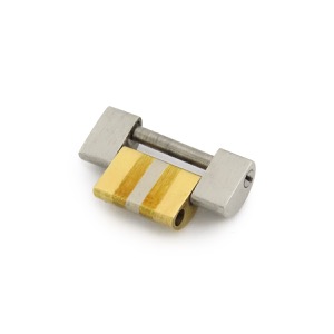 ロレックス 腕時計パーツ デイデイト トリドール(68279 BIC)用 K18WG シルバー 純正 1コマ 3カラー K18WG/YG/PG 駒 プレジデントブレス 13mm 中古