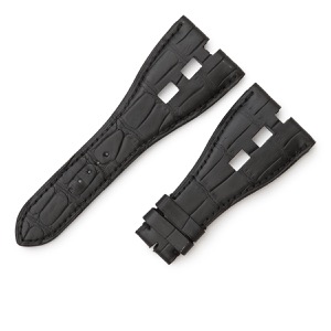 ロジェデュブイ 腕時計パーツ トゥーマッチ用 クロコバンド クロコダイル ブラック 純正 替え ベルト ストラップ 33mm ブラック 黒 中古