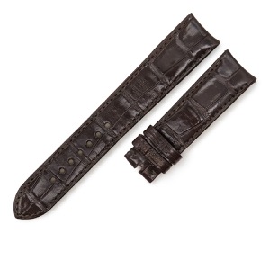 ブライトリング 腕時計パーツ クロコダイル ブラウン 新品同様 純正 替え クロコ ベルト バンド ストラップ シャイニー 艶 20mm ブラウン 茶 中古