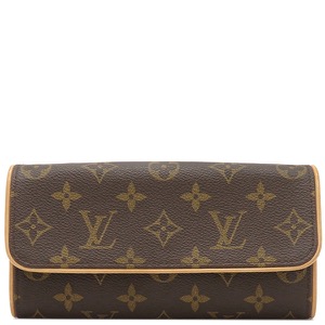 ルイヴィトン 2WAYバッグ ポシェットツイン PM モノグラムキャンバス ブラウン 茶 ショルダー ウエストバッグ  M51854 中古