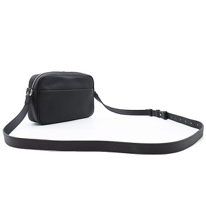 グッチ ショルダーバッグ ロゴ レザー ブラック 黒 ミニバッグ  768391 中古