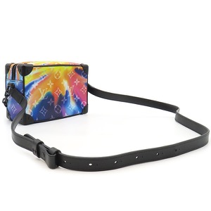 ルイヴィトン ショルダーバッグ ミニ ソフトトランク レザー マルチカラー シルバー金具  M80952 中古