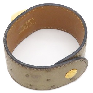 エルメス ブレスレット メドール オーストリッチ ベージュ M 中古