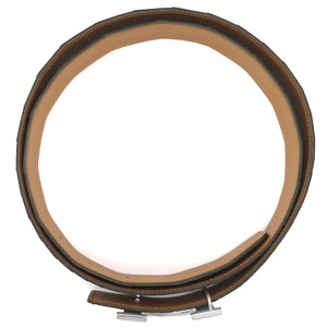 エルメス ベルト コンスタンスH ＃100 ポロサス ブラック #100 リバーシブル Hバックル 黒 茶 クロコ  中古