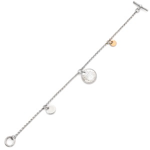 エルメス ブレスレット エクスリブリス PM  シルバー925 シルバー SH SV925 Au750 K18PG   中古