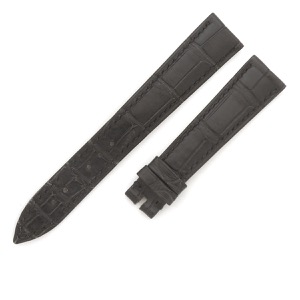 ブレゲ 腕時計パーツ クロコダイル ブラック 新品同様 純正 クロコ ベルト バンド 替え 予備 スペア ストラップ 18mm ブラック 黒 中古