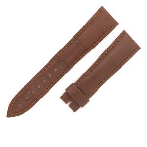 ブレゲ 腕時計パーツ クロコダイル ブラウン 未使用 純正 替え ベルト クロコ バンド 予備 スペア ストラップ バックル用 20mm ブラウン 茶  中古