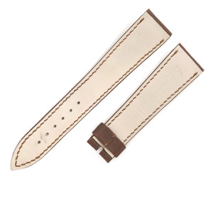 ブレゲ 腕時計パーツ クロコダイル ブラウン 未使用 純正 替え ベルト クロコ バンド 予備 スペア ストラップ バックル用 20mm ブラウン 茶  中古