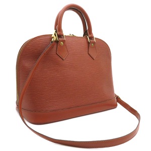 ルイヴィトン 2WAYバッグ アルマ エピレザー ブラウン 茶 ハンドバッグ ショルダー 鍵・パドロック欠品  M52143 中古