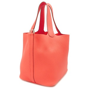 エルメス ハンドバッグ ピコタンロックMM  トリヨンクレマンス ピンク 中古