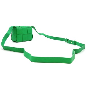 ボッテガヴェネタ ショルダーバッグ キャンディ カセット マキシイントレチャート ラムスキン グリーン クロスボディ 緑  666688 中古