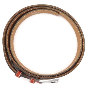 エルメス ベルト ベルト #95 レザー レッド #95 赤茶  中古