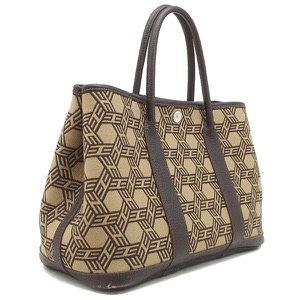 エルメス トートバッグ ガーデンパーティーTPM ブラウン  茶  中古