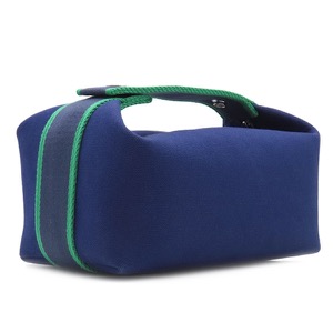 エルメス ポーチ ブリッド ア ブラック PM トワルアッシュ ネイビー未使用 ハンドバッグ バニティバッグ  中古