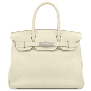 エルメス ハンドバッグ バーキン30 トゴ ホワイト オフホワイト  中古