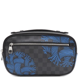 ルイヴィトン ボディバッグ アンブレール ダミエグラフィットキャンバス ブラック 黒 ショルダー バムバッグ ロープ クリストファーネメス  N41708 中古