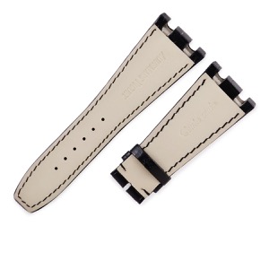 オーデマピゲ 腕時計パーツ ロイヤルオーク用 クロコバンド クロコダイル ブラック 未使用 純正 替え ベルト ストラップ 29ｍｍ ブラック 黒  中古