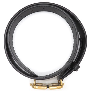 バレンシアガ ベルト ザ ハッカー プロジェクト BBロゴ レザー ブラック グッチ コラボ 黒 ゴールド  680456 中古