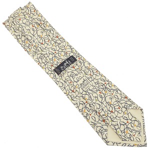 エルメス ネクタイ 総柄 9cm シルク マルチカラー 落書き  中古