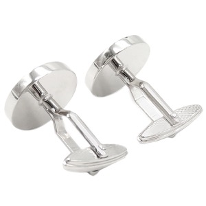 ダンヒル カフス ボタンモチーフ カフリンクス シルバー925 シルバー SV925  中古