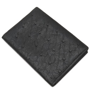 ダンヒル 名刺入れ カードケース オーストリッチ ブラック カード入れ パスケース 定期入れ 黒  中古