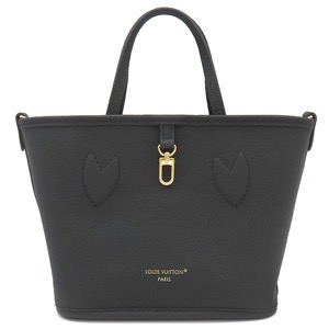 ルイヴィトン 2WAYバッグ ネヴァーフル インサイドアウト BB モノグラムキャンバス ブラック ハンドバッグ リバーシブル 黒 茶未使用  M12109 中古