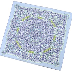 エルメス ストール ショール カレ140 CARRE カシミヤ マルチカラー 【MORS ETGOURMETTES/馬術と鎖】  中古