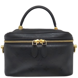 ルイヴィトン 2WAYバッグ インク ヴァニティ PM レザー ブラック 黒 ショルダー バニティ  M57118 中古