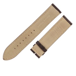 ジャガールクルト 腕時計パーツ クロコダイル ブラウン 純正 替え レザー クロコ ベルト ストラップ バンド 21mm ダークブラウン 茶  中古