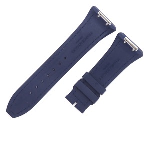 フランクミュラー 腕時計パーツ 純正 ヴァンガード V45用 クロコ×ラバーバンド クロコダイル ネイビー 未使用 ベルト バンド ストラップ 替え 29mm ネイビー 紺  中古