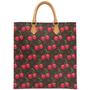 ルイヴィトン トートバッグ サック プラ モノグラムキャンバス ブラウン 村上隆 茶 ハンドバッグ  M95010 中古