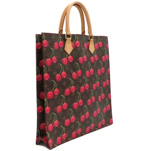 ルイヴィトン トートバッグ サック プラ モノグラムキャンバス ブラウン 村上隆 茶 ハンドバッグ  M95010 中古