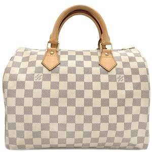 ルイヴィトン ハンドバッグ スピーディ 30 ダミエアズールキャンバス ホワイト 白 ボストン  N41533 中古